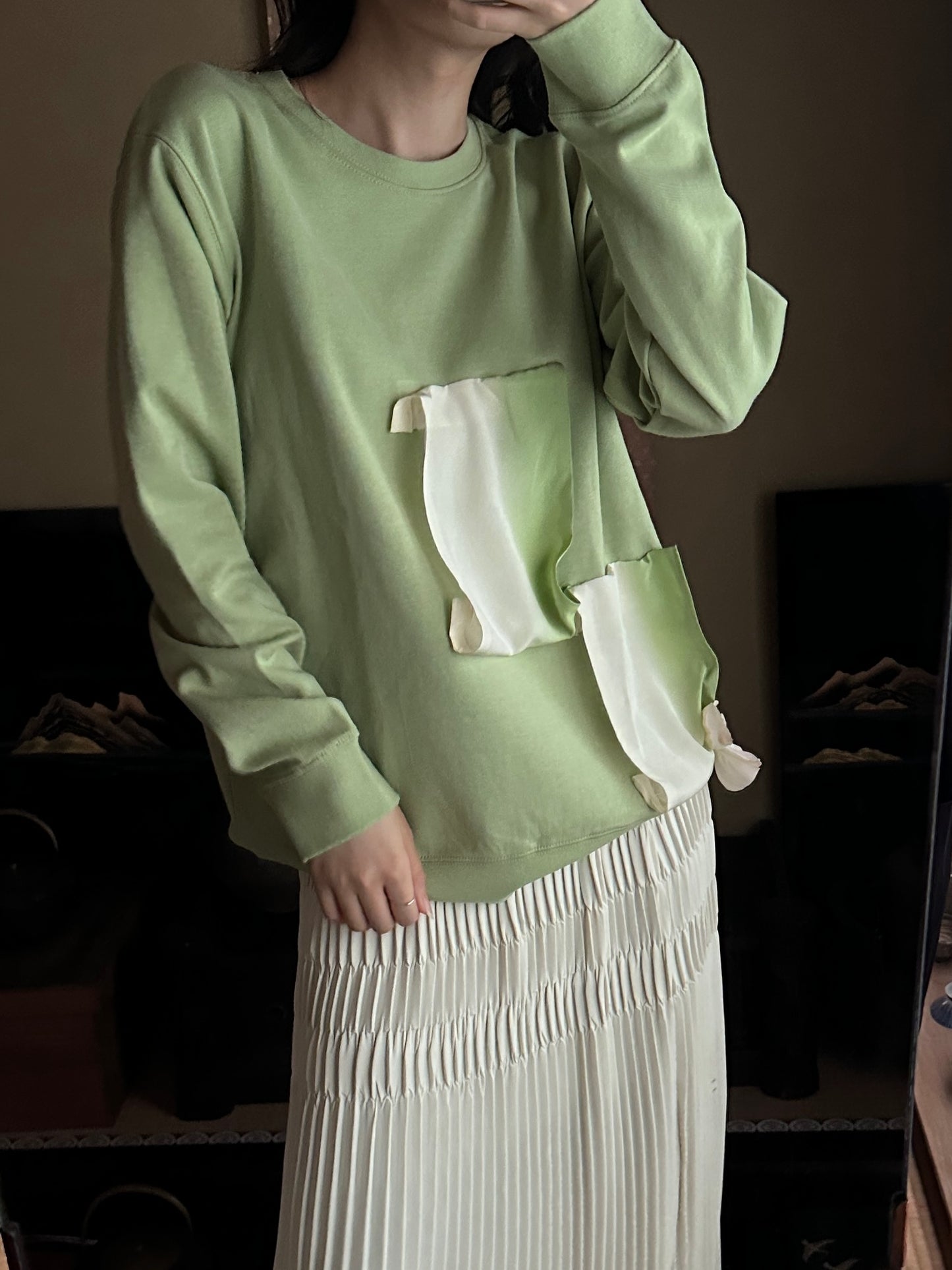 Redesigned Kimono Handmade Trainer Seedling color