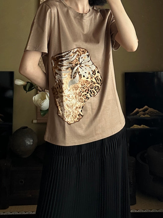 創作着物デザインTシャツ 椎鈍色