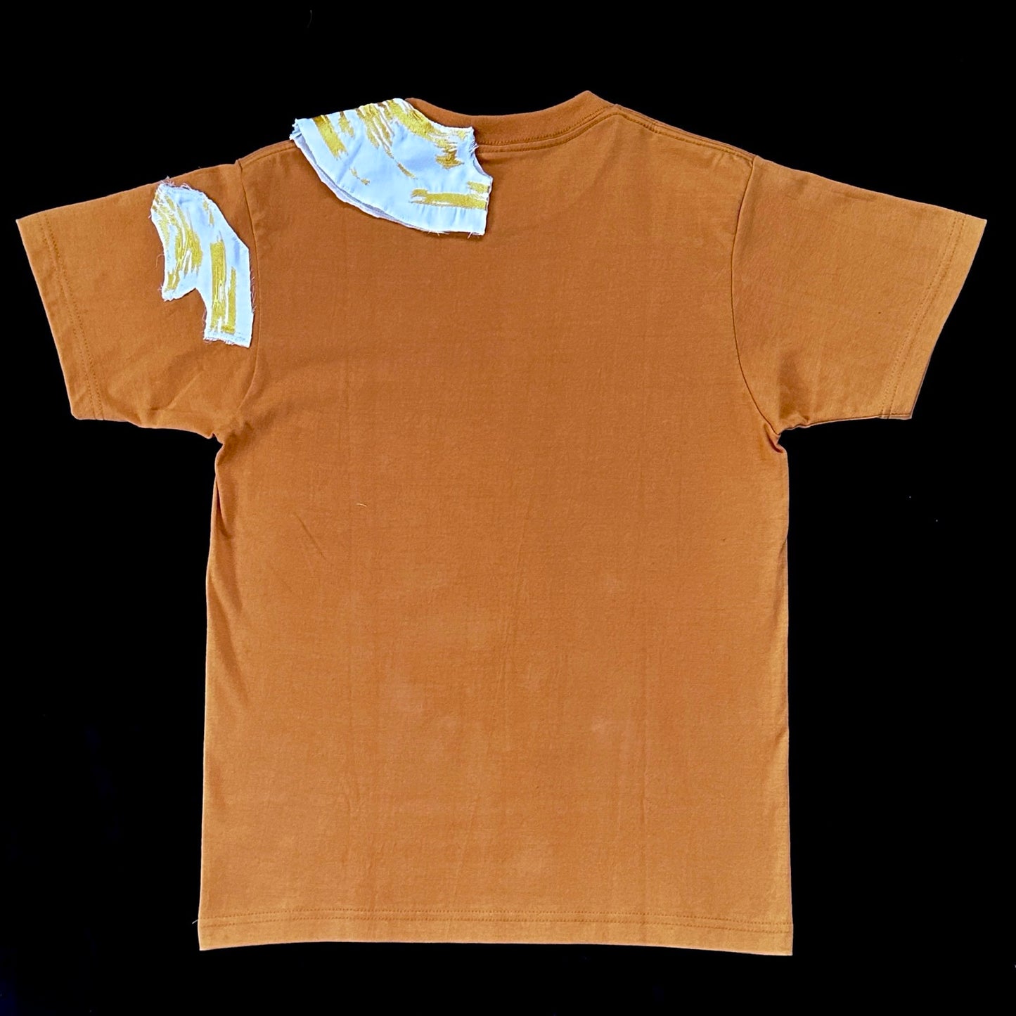 Redesigned Kimono Handmade T-Shirt Mustard Yellow